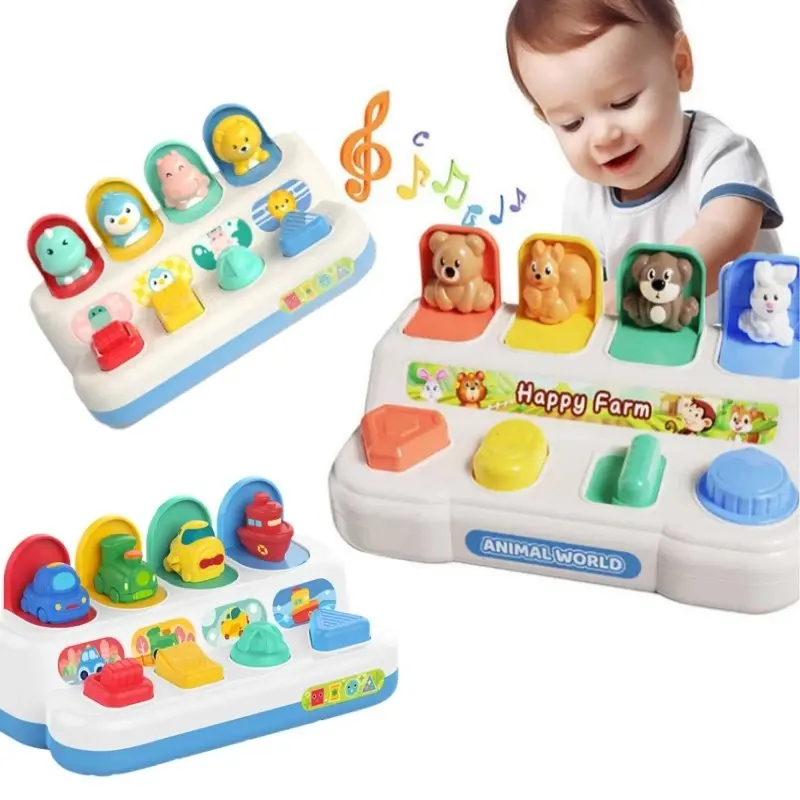 Interactive Activity Pop Up Toy for Babies Cause and Effect Toy Baby Development Games Montessori Educational Learning Toys