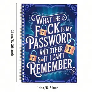 Password Tracker Notebook 1pc – Never say “What’s my password” – Funny gag gift for forgetful people