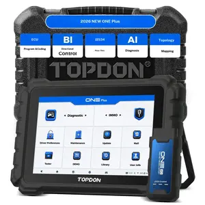 TOPDON ONE Plus OBD2 Scanner, Professional Bidirectional Scan Tool, ECU Programming & Coding, 50+ Reset, J2534 Pass Thru/DoIP, Automotive Diagnostic Tool for All Vehicles with Topology Mapping