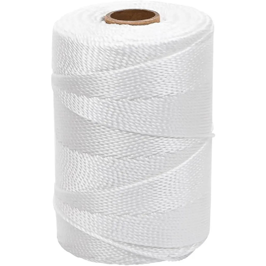 White Nylon String 500 ft 2mm Nylon Cord Twine for Garden Tomato Climbing  Floristry Fishing Wrapping Camping Outdoor  Netting  Improvement