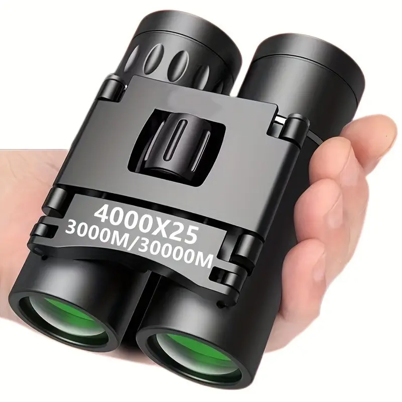 Portable Binoculars 4000x25, Mini Full Optical Lens, Lightweight, Bird Watching, Opera, Hiking, Concert, Adults, Teens, Outdoor Enthusiasts
