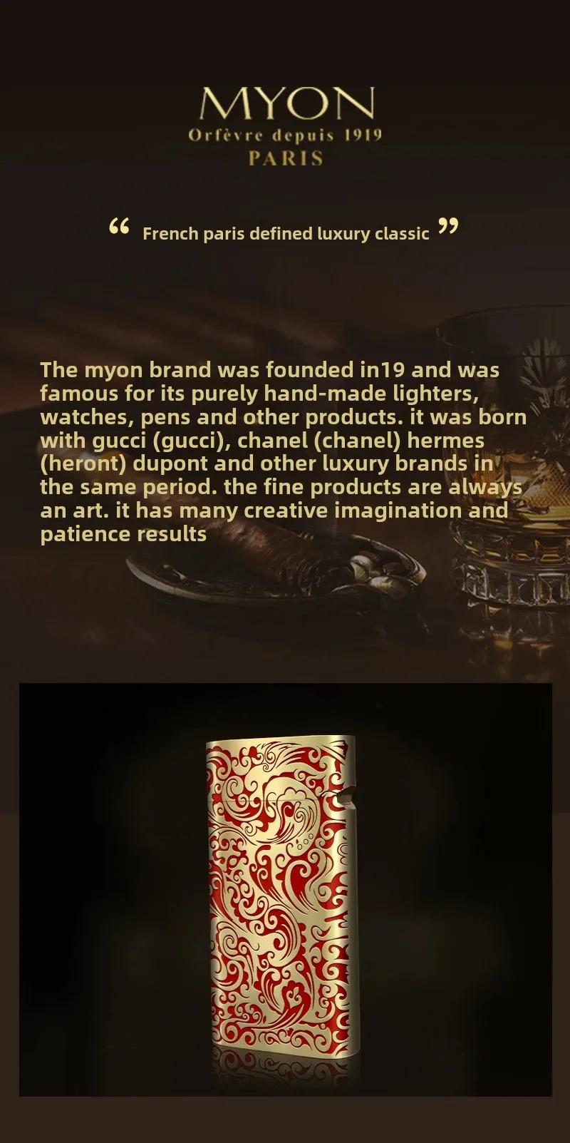 Luxury Gold Plated Vintage Lighter Full Copper Mini Size Unique Gift for Men Birthday Father Husband High End Fashion Collectible No Fuel Included