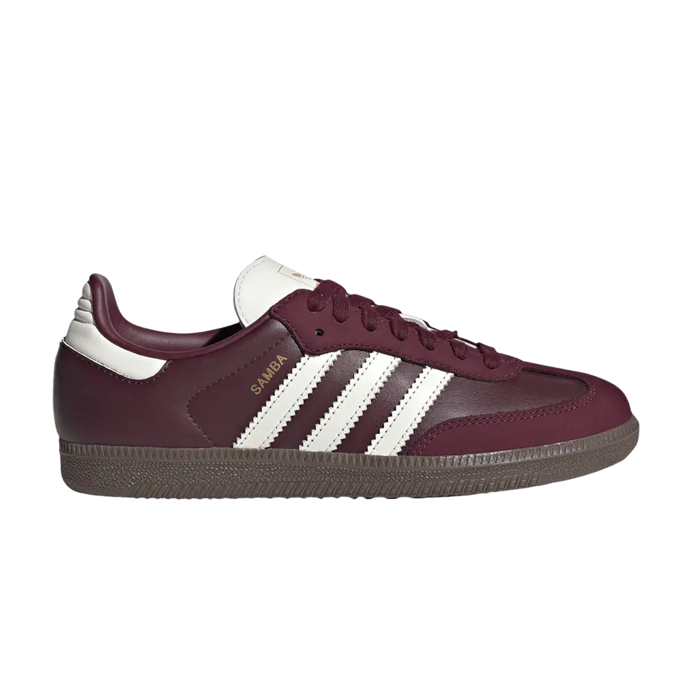 adidas Womens Samba OG 'Maroon Off White Gum' (women's sizes) Maroon/Off White/Gum 3 sneakers JR8844