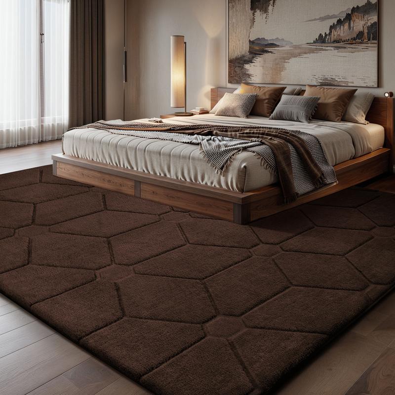 Large Size Jacquard Plush Rug, Big Fluffy 3D patterned Area Rug, Non-slip Soft Shaggy Carpet Mats for Livingroom Bedroom Nursery Home Decor Coffee Large Size Jacquard Plush Rug, Big Fluffy 3D patterned Area Rug, Non-slip Soft Shaggy Carpet Mats for Livingroom Bedroom Nursery Home Decor Coffee