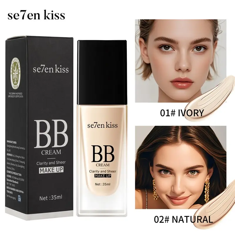 High Coverage Oil-Control Foundation, Matte Finish, Flawless Skin Finish, Long-Lasting Hydrating, Natural Look, Ideal for Beginners, Perfect Gift