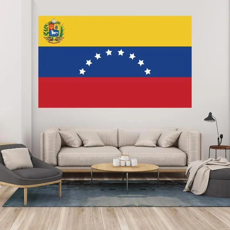 Venezuela 1930-2006 Flag Tapestry - 3x5ft HD Full Print Artwork Fabric Decorative Banner Tapestry with Brass Grommets, Home Decor for College Dorms, Living Room, Artwork Tapestries, Fabric Banner