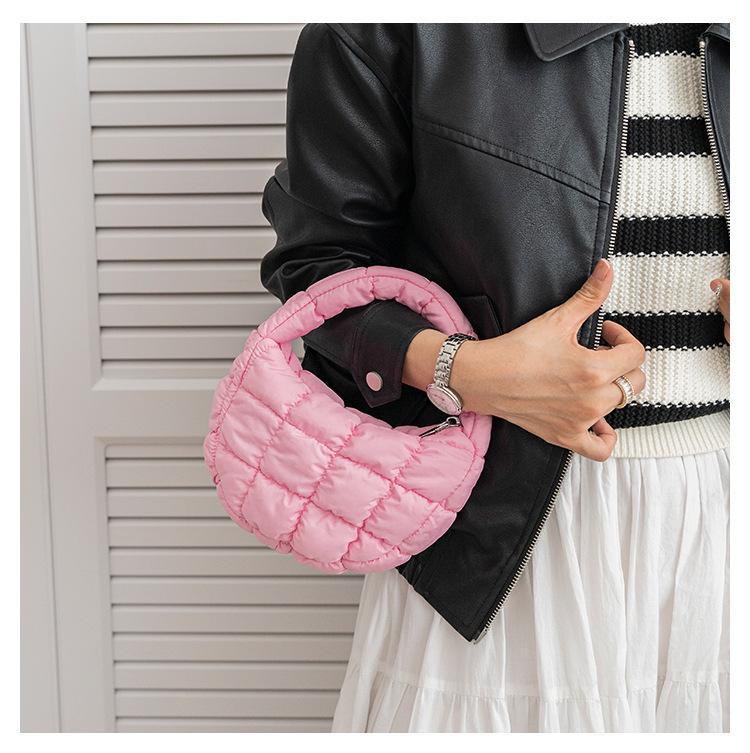 Fashion Quilted Shoulder Bags for Women Handbag Mini Cloud Pleated Bags Puffer Dumpling Bag Luxury Tote