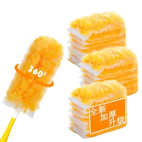 Disposable Duster Set - 1 Handle, 20 Refill Pads for Daily Cleaning, Static Removal, Wet & Dry Use