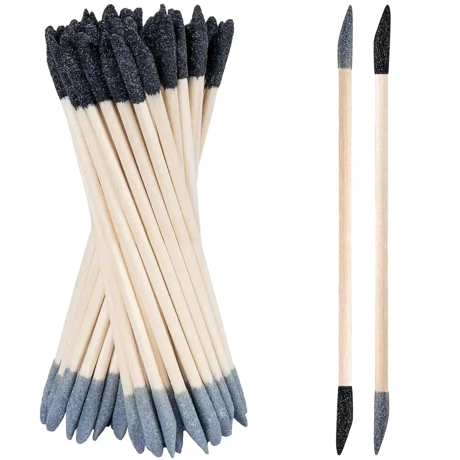 Sanding Sticks 30 count, Double-Ended Sanding Tools for  & Plastic Models, 120/280 Grit, 5.4 x 0.2 Inch - Fine Detailing in Tight Spaces with Matchstick Design