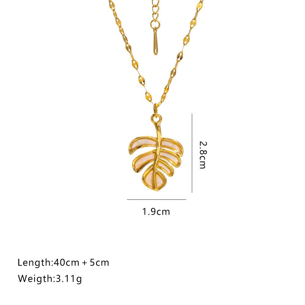 New cross-border jewelry: starfish stainless steel pendant necklace accessories, light luxury niche women's summer fashion jewelry