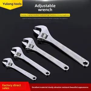Direct from the manufacturer: Yulong pure steel forged adjustable wrench 8inch 10inch 12inch universal adjustable wrench