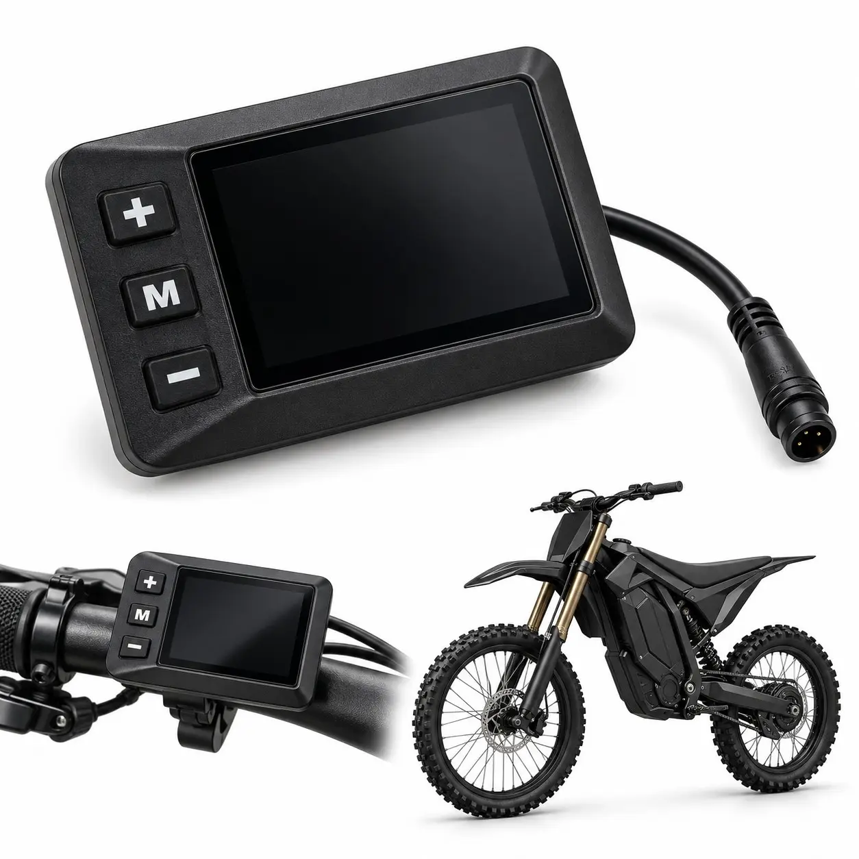 LCD Display for Yozma In10/in10 Pro, G518 Speedometer Gauge Replacement, 3-Button Control, Speed Voltage Mileage, Plug & Play
