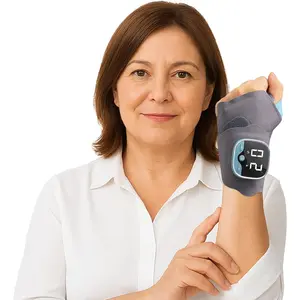 Hand Massager with Heat - 5 Modes, 9 Intensity Levels,3 Heat Settings, Cordless & Rechargeable