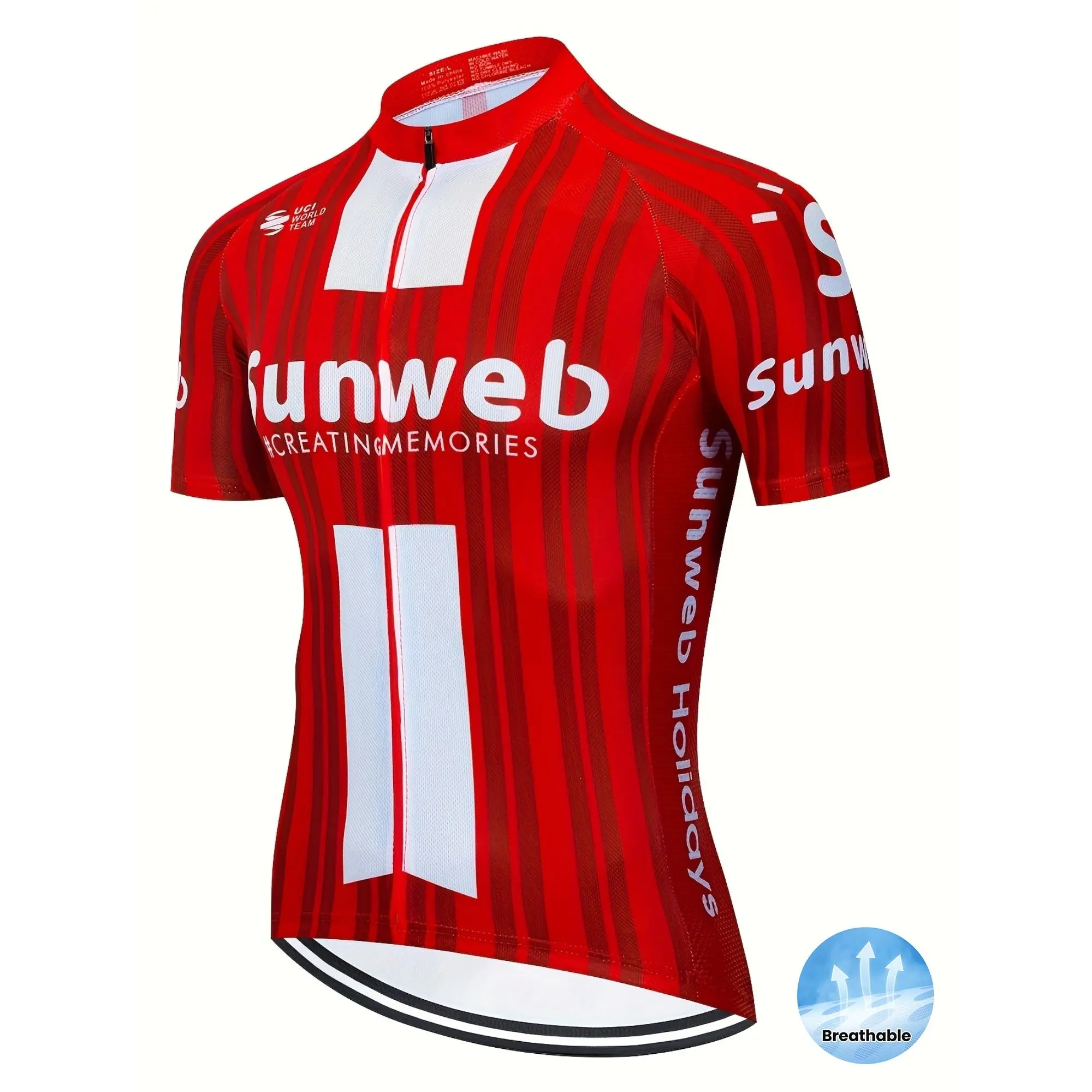 Team cycling jersey - thin style, quick-drying and breathable, for road cycling, men's short-sleeved top, summer cycling suit, 2025 new style, professional cycling shirt with 3 pockets