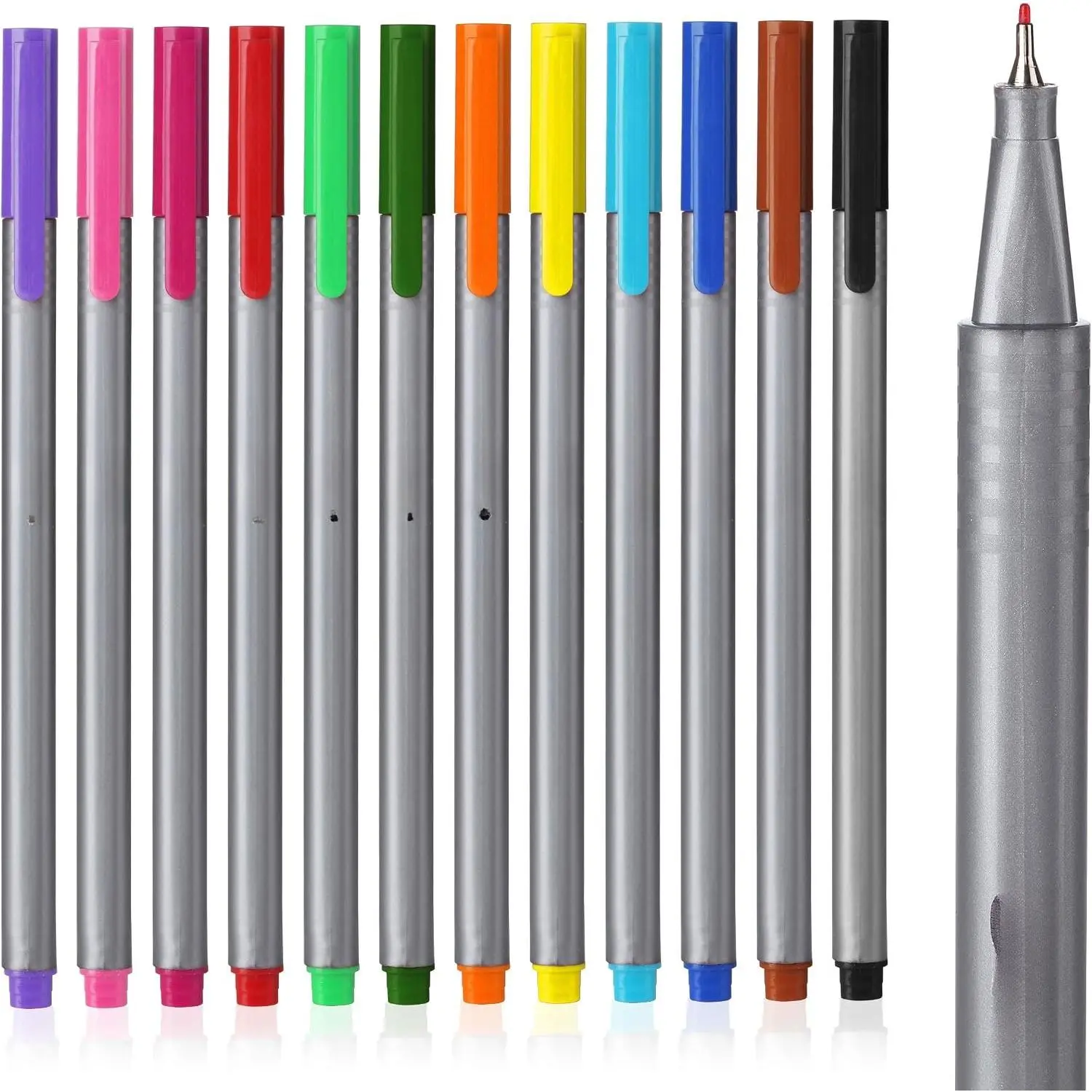 - Colored Fineliner s, 12 Pack, Fine Point | Smooth  Journaling s for Detailed Drawing, Note-Taking, Coloring, Sketching, Planning & Art Projects, School Supplies