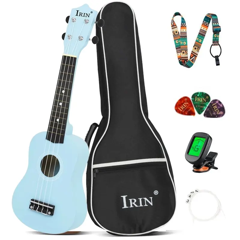 21 inch Creary basswood nylon string wood beginner Portable Hawaiian ukuleles for adults beach friends party Music ukuleles concert