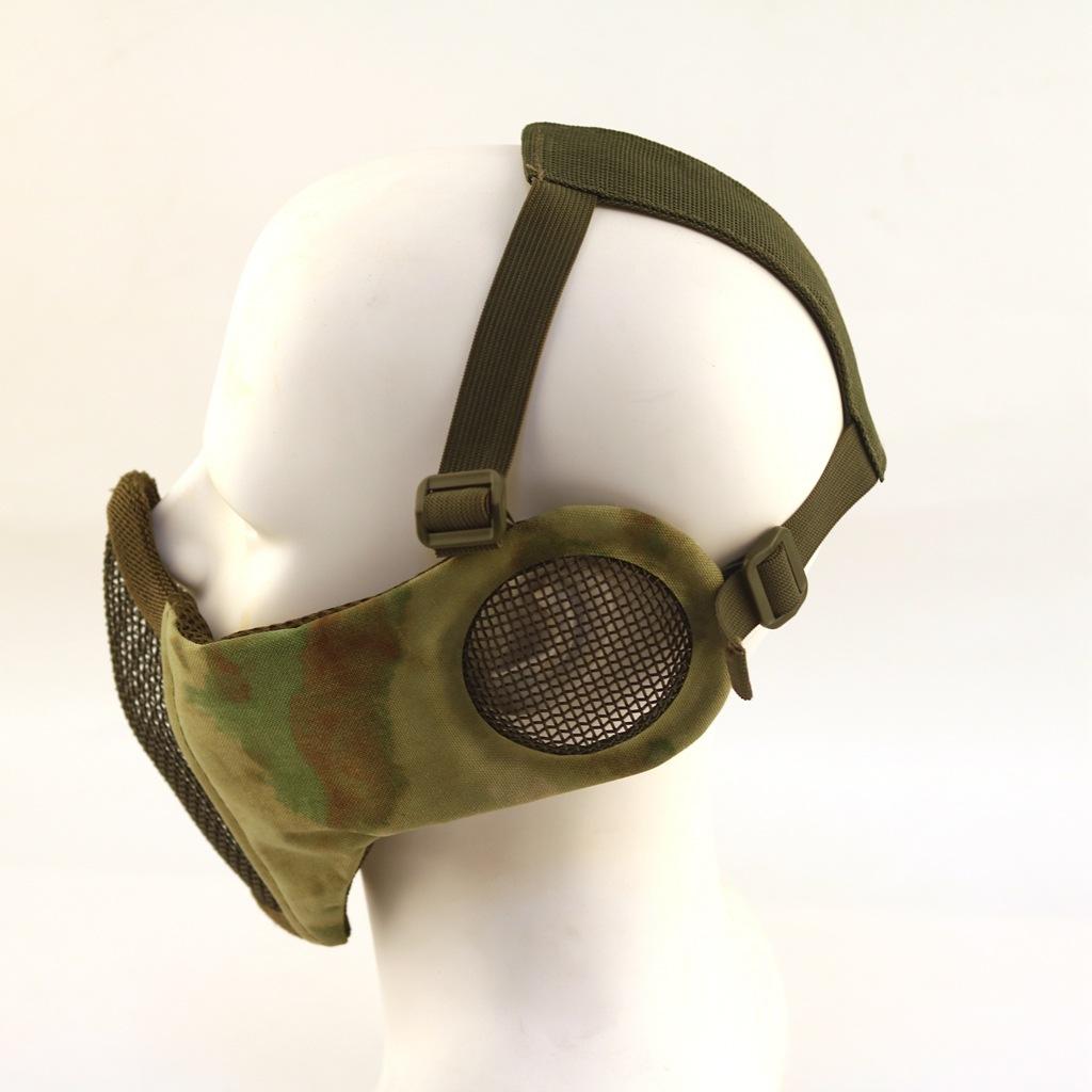 Iron mesh steel wire mask Outdoor field iron mesh mask, half-face steel wire mesh real CS protective mask