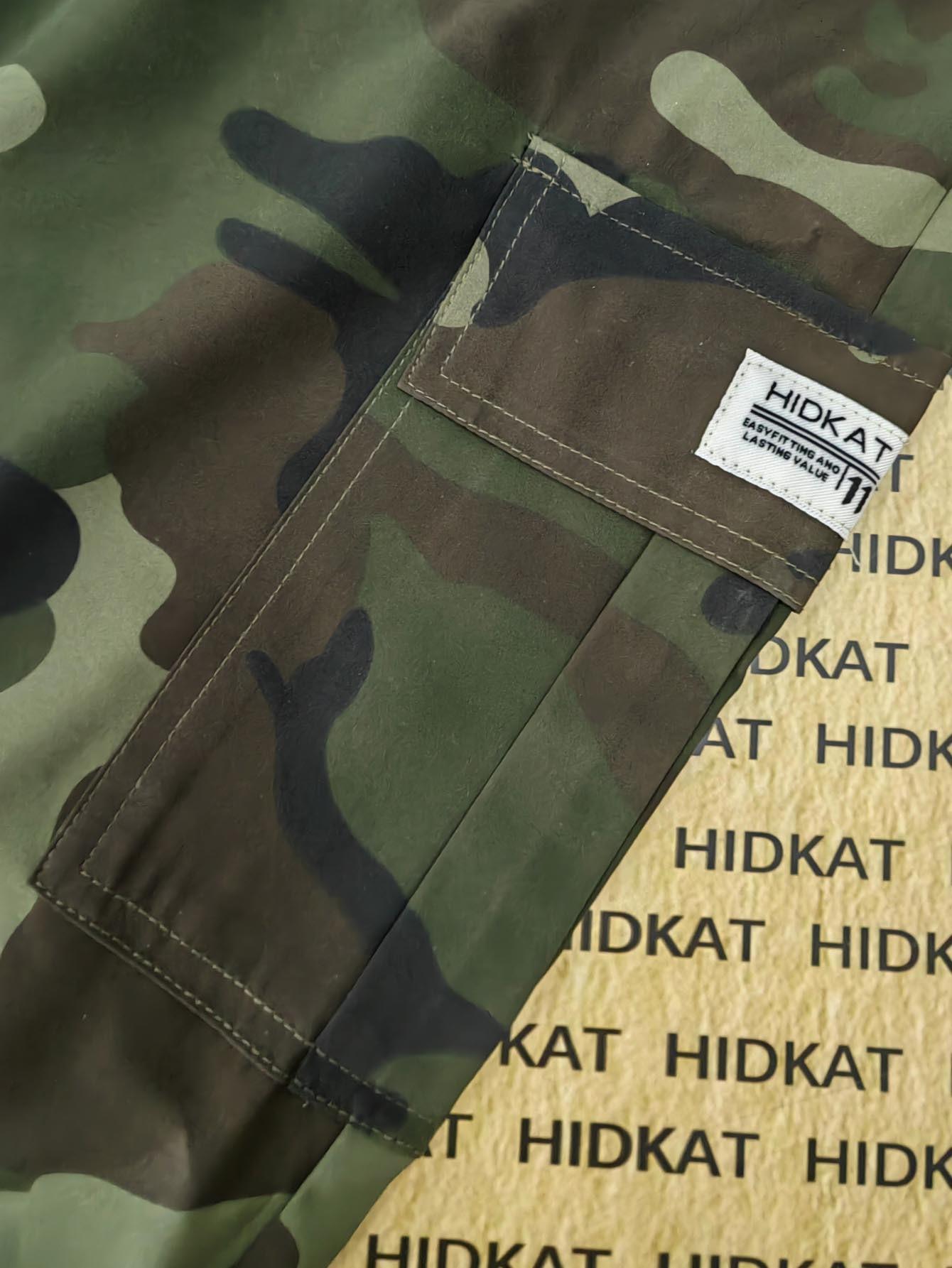 Women's Camo Cargo Joggers, Women's Camouflage Cargo Pants, Women's Lightweight Breathable Cargo Pants, Women's Elastic Waist Camo Pants, Women's Casual Camo Joggers