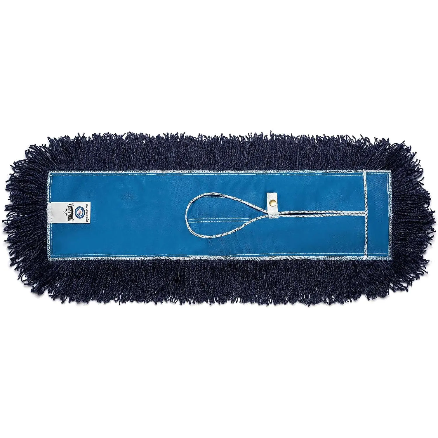 36-Inch  Nylon Dust Mop   - Heavy Duty Mop  Refill for Industrial, Commercial, and Residential Cleaning - Dry Floor Duster for Hardwood Surfaces - Blue (1-Pack)