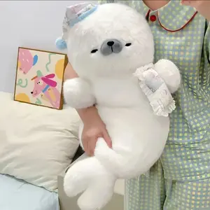 New Sleeping Seal Plush Doll Kawaii Soft Stuffed Plush Toy Cartoon Anime Animals Cute Pillow Birthday Gifts Fun Companion Doll
