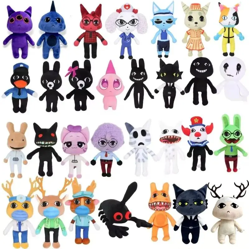 2026 New Horror Animal Hospital Anomaly Plush Doll Toy Soft Stuffed Cartoon Animal Plushie Home Decoration Fans Halloween Gift