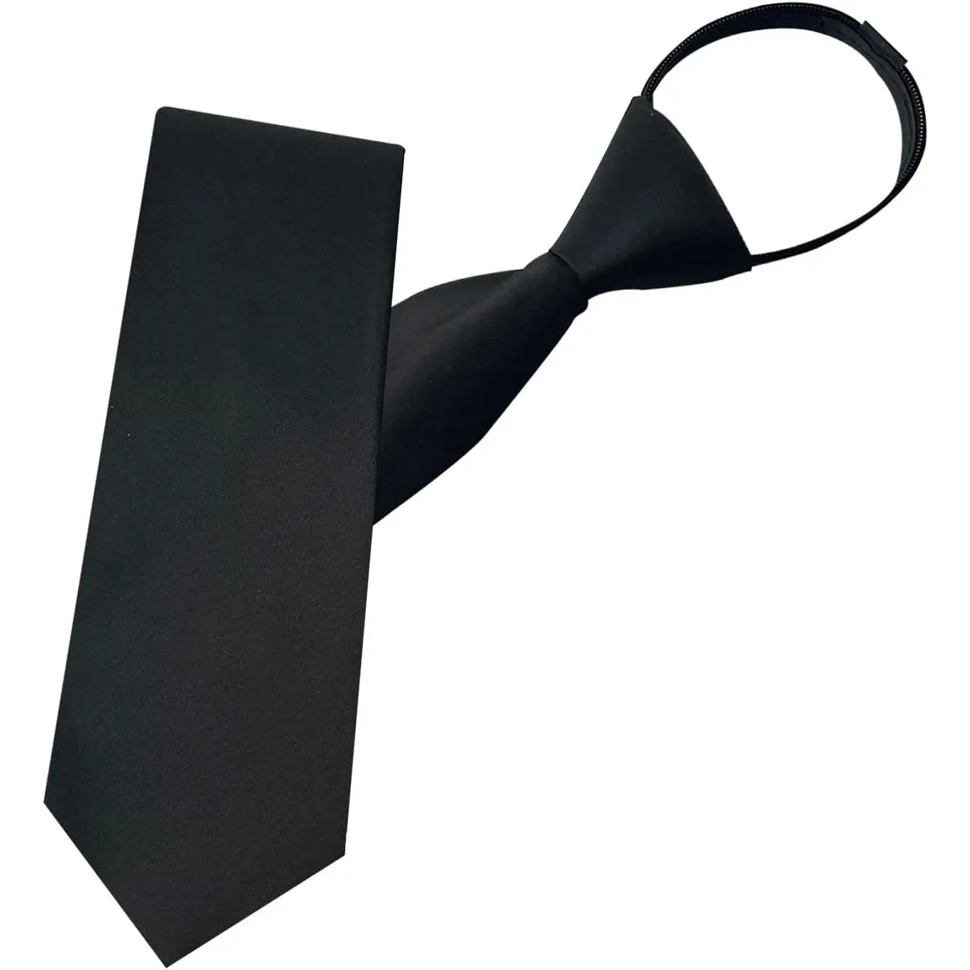Pre-tied Adjustable Zipper Neck Ties for Men 3.15' 'Mens Necktie for Office Graduation School Uniforms(Gift)