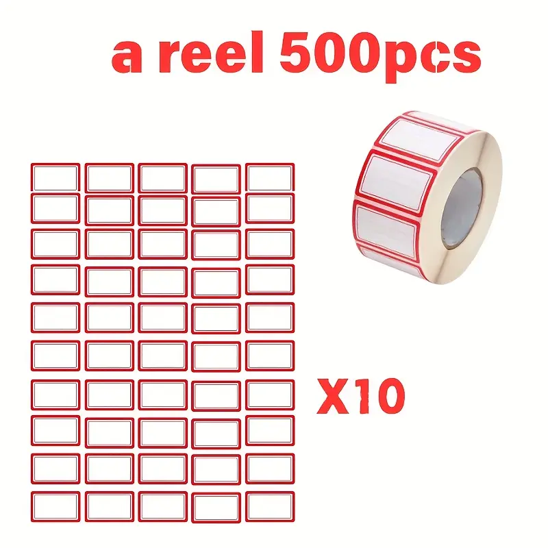 500pcs Colorful Labels Food Storage Label Stickers, Easy to Peel Off, Refrigerator Stickers, Color Coded Labels for Office And Classroom Organization, for Food Containers, Refrigerator Meal Labels Kit