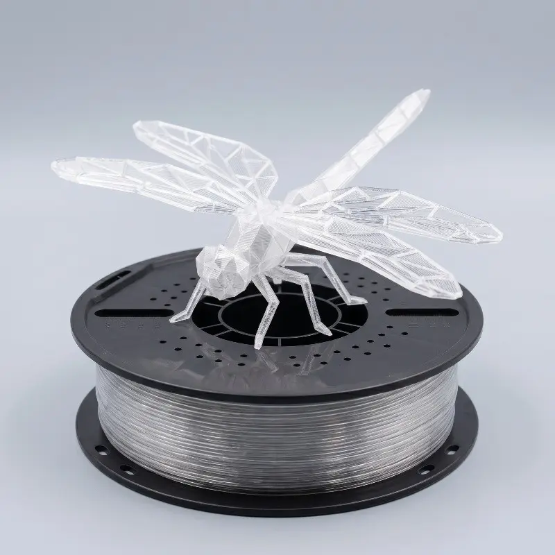1kg Transparent Petg Filament 1.75mm, High Gloss Smooth Surface, Low Warping, Ideal for DIY & Industrial 3D Printing Projects