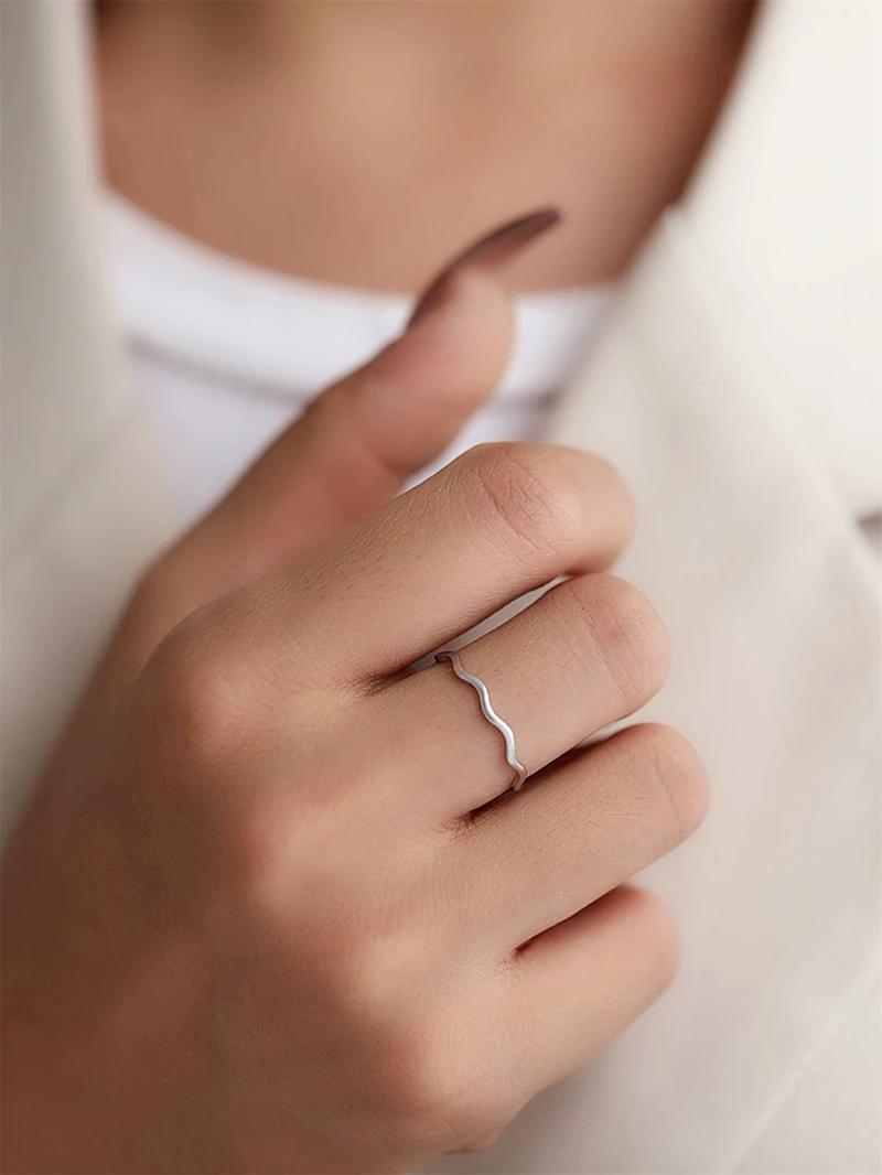 Simple Plain Color Copper Ring, Fashion Accessories for Women, Casual Jewelry for Party, Daily Decor, Trendy All-match & Exquisite Jewelry for Gift, Stackable Rings