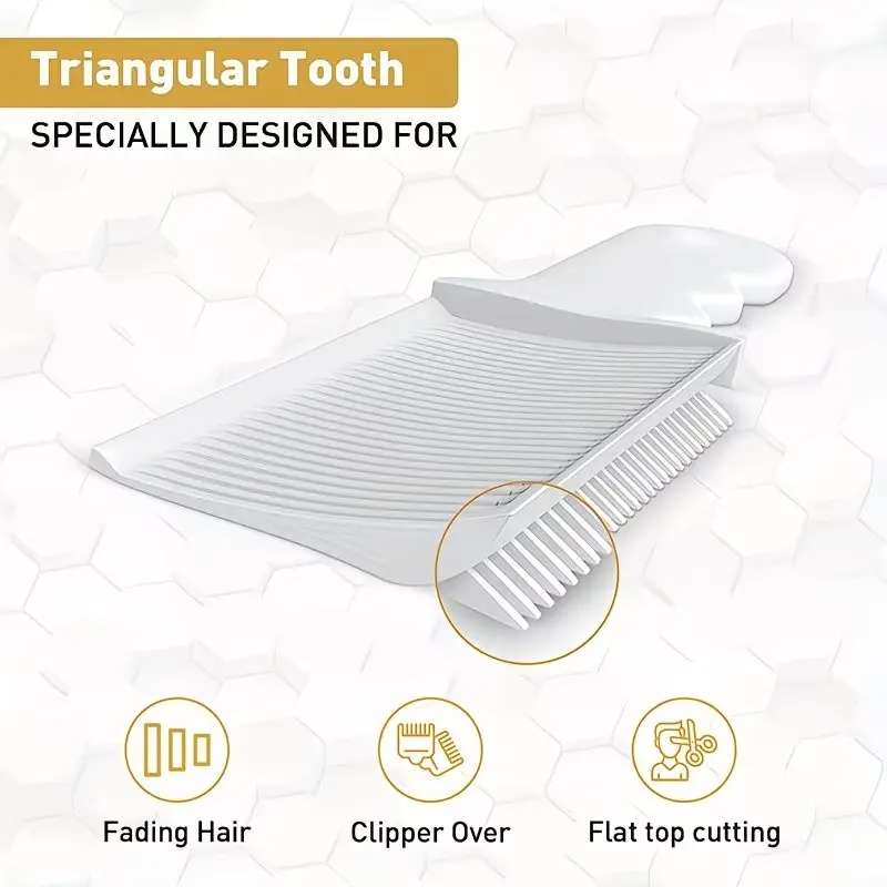 Men's Haircut Brush Comb, Gradual Edge Trimmer, Professional Hairstyling Tool, Hair Cutting Aid, Barber Supplies, Single Item Pack