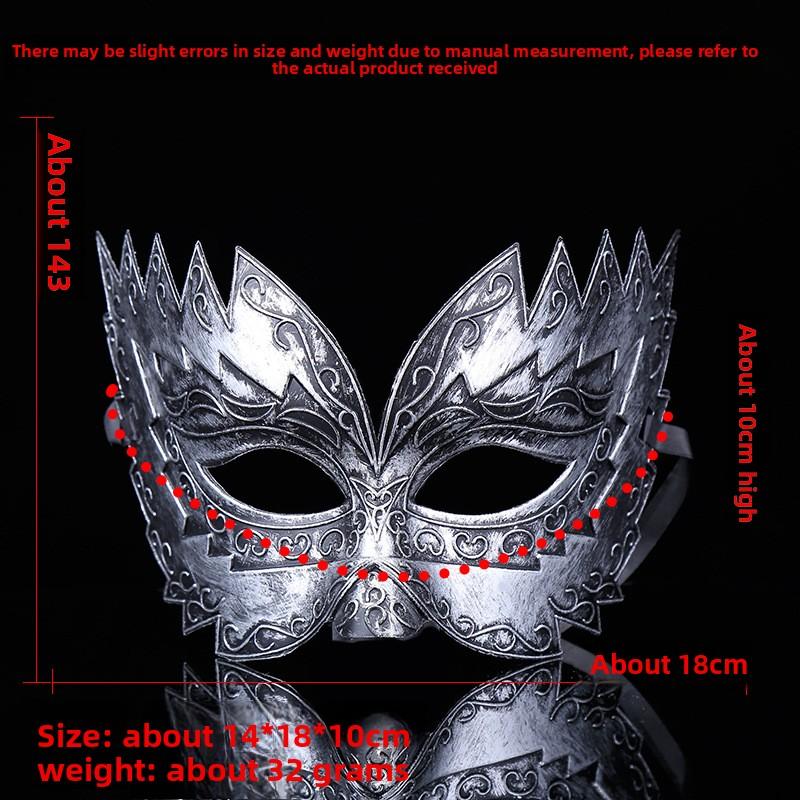 New Arrival Vintage Style Plastic  for Men, Trendy Party Decor & Masquerade Costume Prop domino