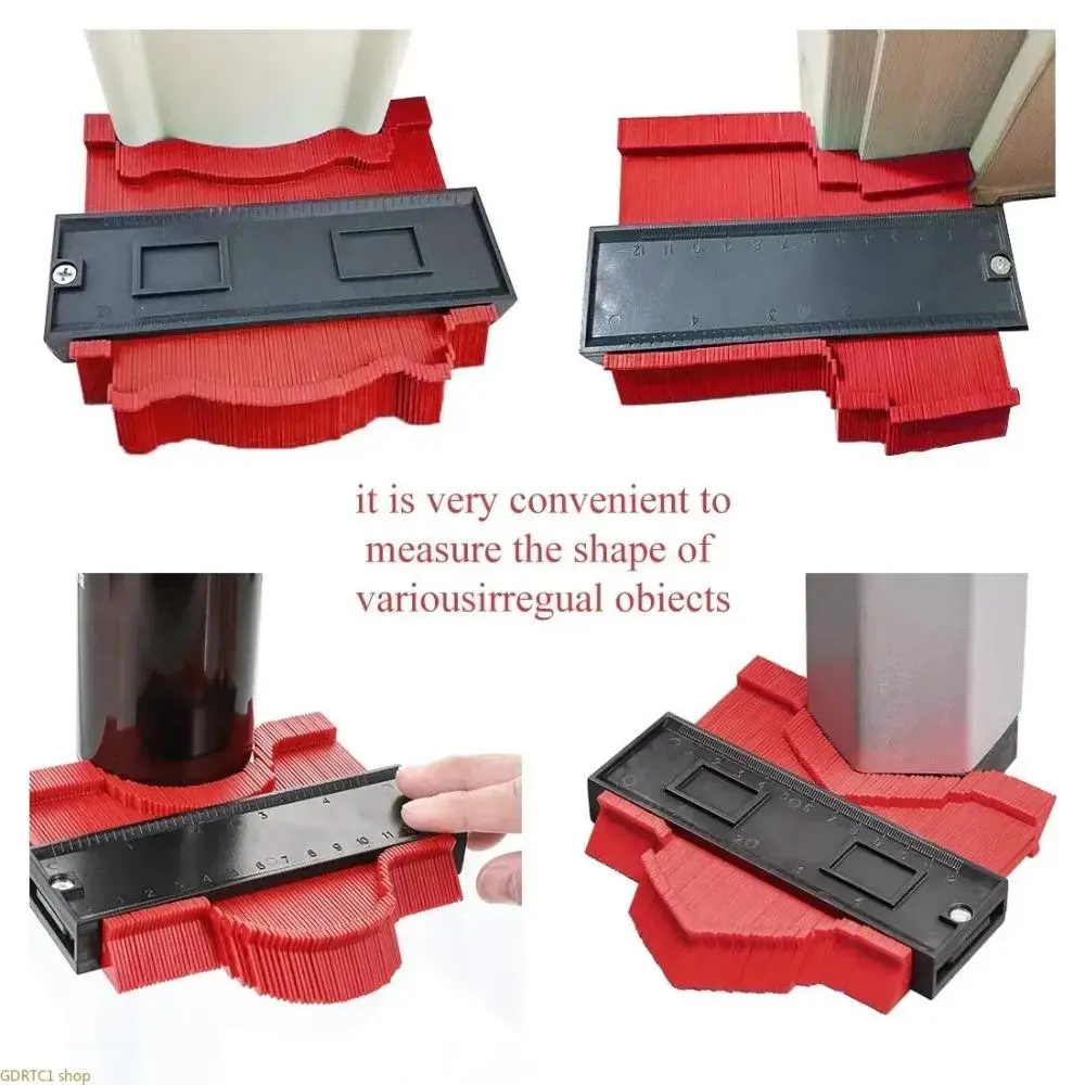 2026 New Precision Contour Gauge Hand Measuring Tool, Plastic Shape Duplicator for Wood Tiles, Easy-to-Operate Decorating Accessory for DIY Enthusiasts That Doubles Efficiency