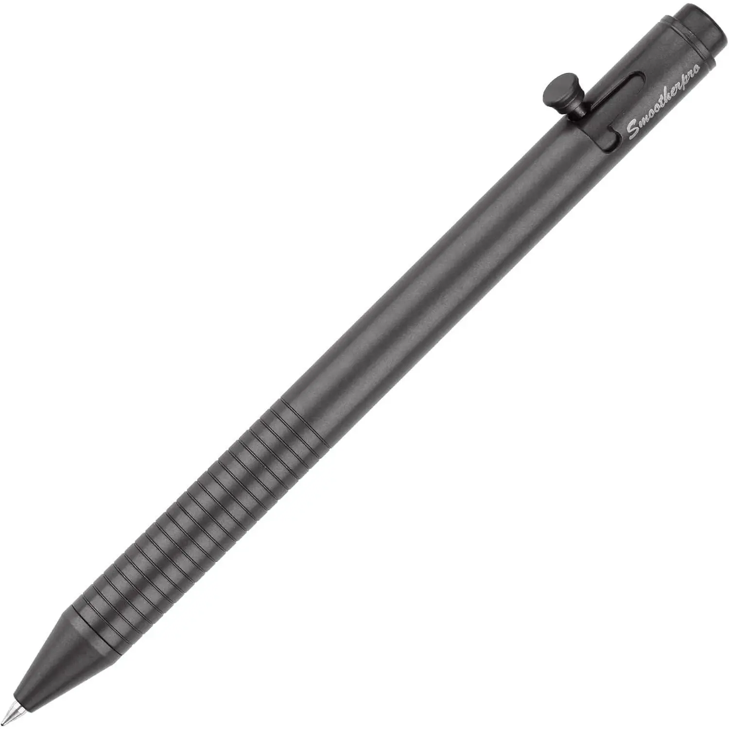 Titanium Slim Bolt Action Pen,Dark Gray | Refillable Titanium Pen with  Compatible Refill for Office Writing, Journaling, Signatures, and Everyday Carry.