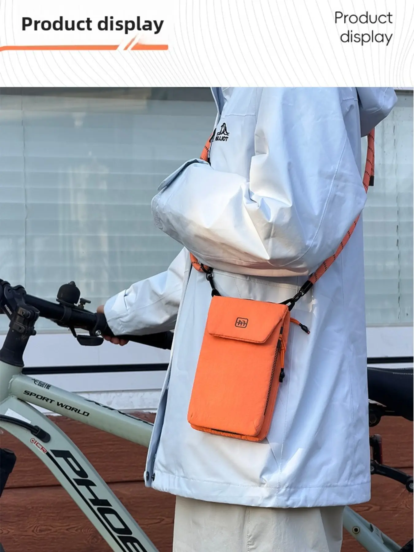 Lightweight Waterproof Phone Bag, Multi-Function Card Holder, Crossbody Mini Backpack, Portable Commuter Bag, Compact Travel Accessory