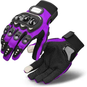 Dirt Bike Gloves for Men,Hard Shell&Palm Padding,Polyester/Breathable Mesh, Anti-Slip Point and Touchscreen,Motorcycle Gloves for Cycling Horseback Riding