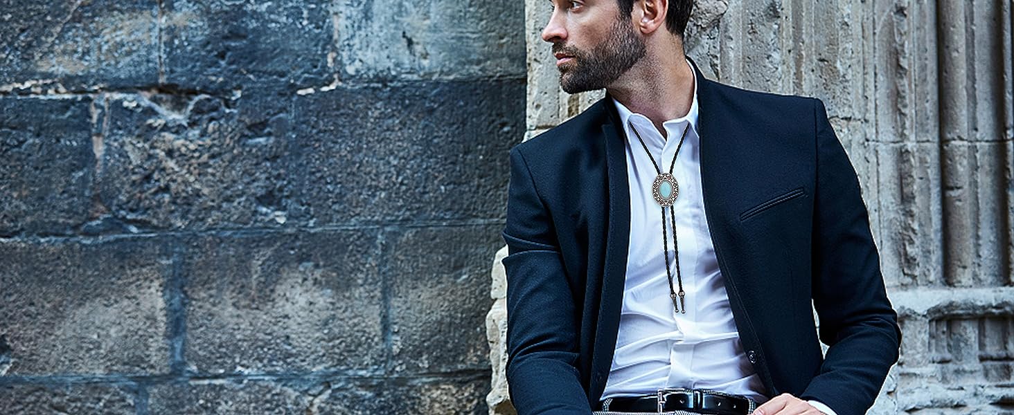 4Pcs Western Cowboy Bolo Tie Set Vintage Cow Skull & Turquoise Style Design | Hand-Braided Leather Necktie | Unisex Retro Accessory for Festivals & Parties 4Pcs Western Cowboy Bolo Tie Set Vintage Cow Skull & Turquoise Style Design | Hand-Braided Leather Necktie | Unisex Retro Accessory for Festivals & Parties