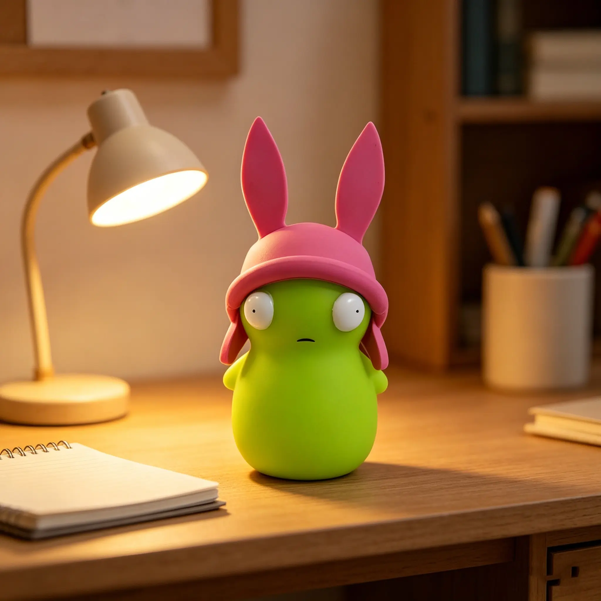 1PC Bob's Burgers Louise Glow-in-the-Dark Cartoon Figurine Collectible Model Ornament Cute Collectible Figurines