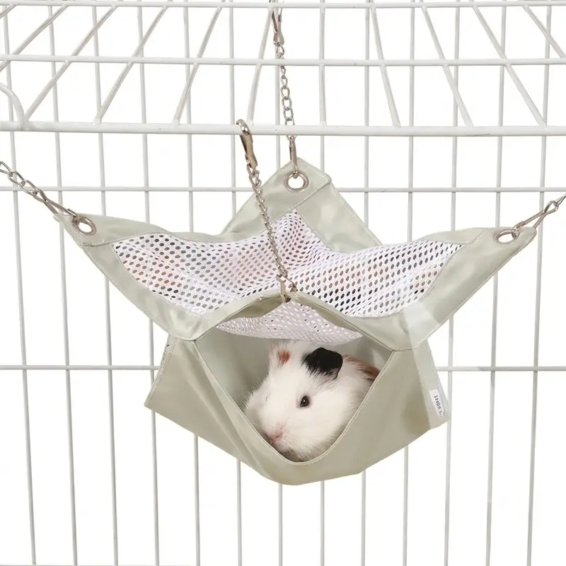 Hamster Hammock All Seasons, Breathable Waterproof Top, Guinea Pig & Ferret Sleeping Bag, Hanging Pet Bed, Small Animal Swing Nest