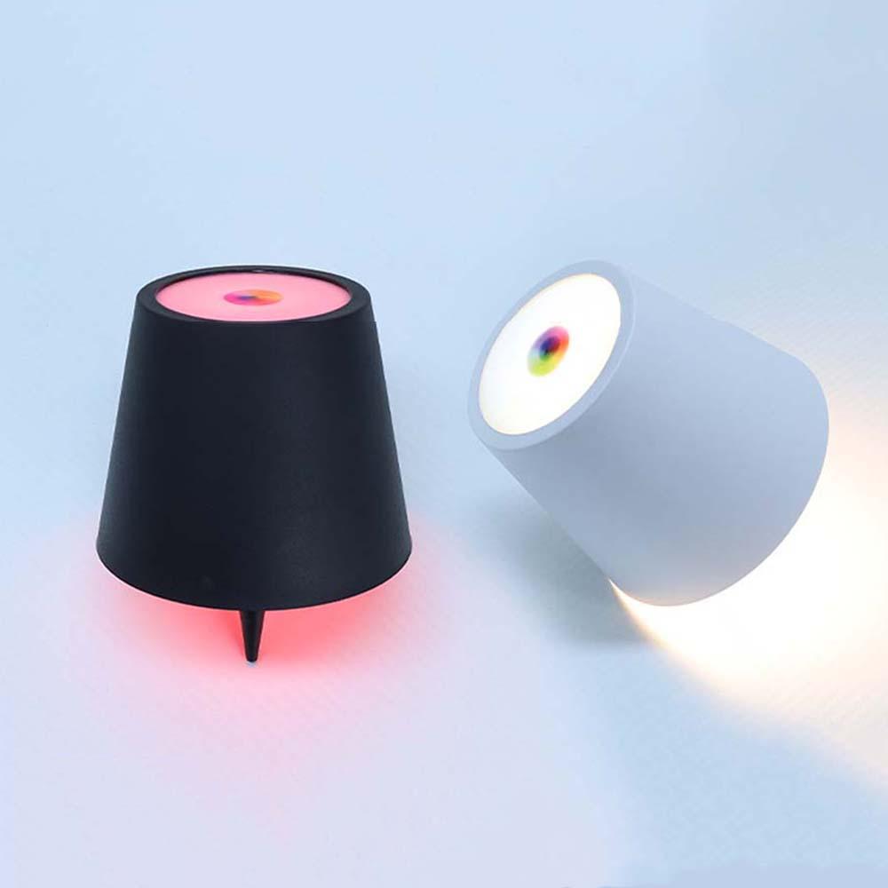 Wireless Bottle Lamp RGB 4000mAh Portable Rechargeable Multicolor LED Wine Bottle Lampshade Lights for Liquor with Touch Dimming Stopper Whiskey Bottle Lamp for Bars Restaurants Parties Home Decor Low Voltage