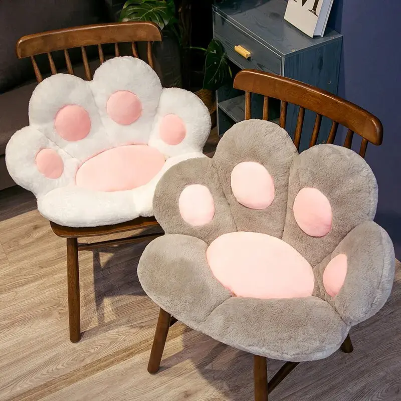70x60cm Kawaii Cat Paw Soft Plush Floor Cushion - Stuffed Chair Sofa Butt Pad for Teens, Home Decoration, Office Nap Use (Toys & Hobbies Stuffed Toy), Boys Girls, Over 12+