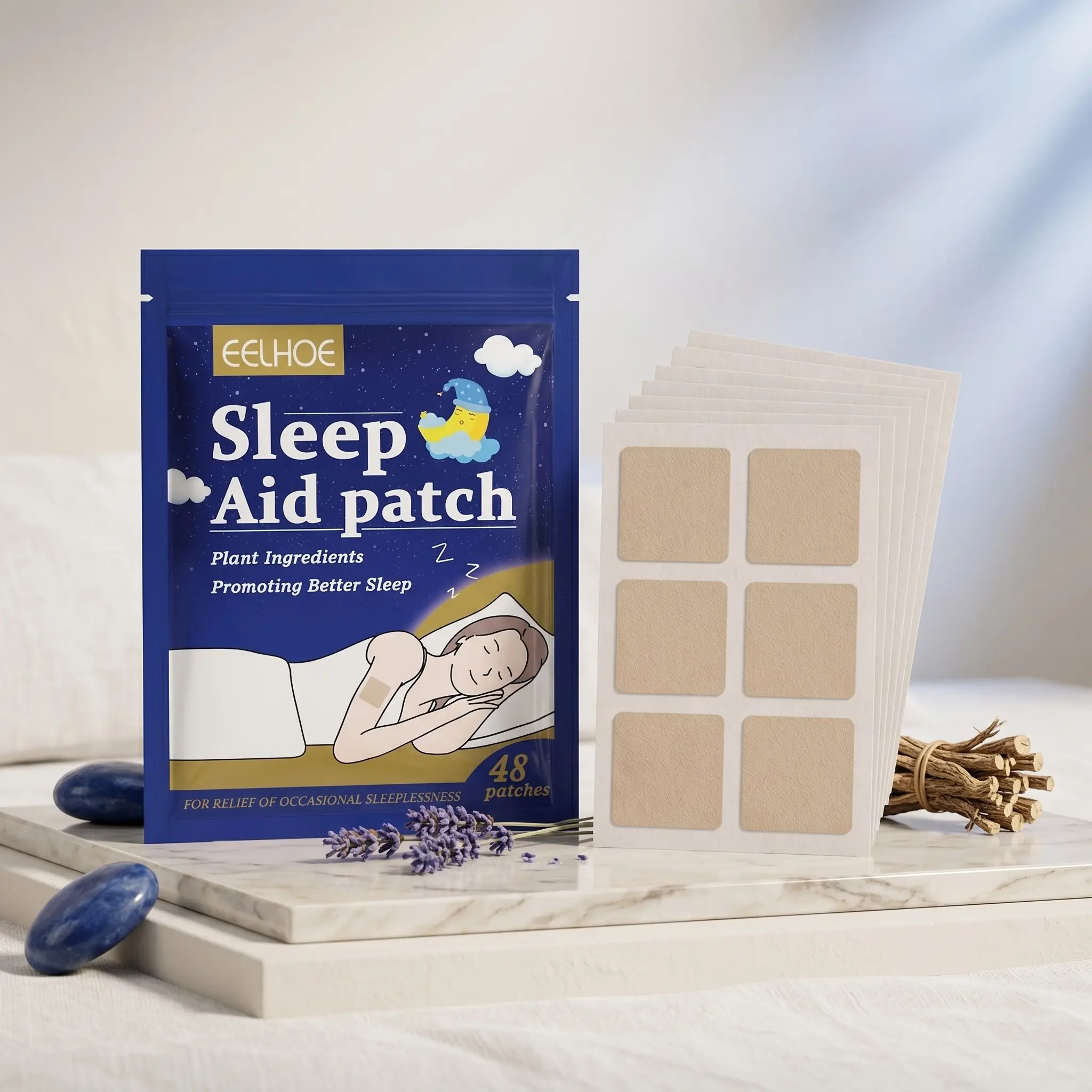Comfortable Sleep Care Patch, Gentle Nightly Body Care Patch, Soft Skin Sleep Aid, Daily Use Relaxing Patches, Ideal for Restful Nights