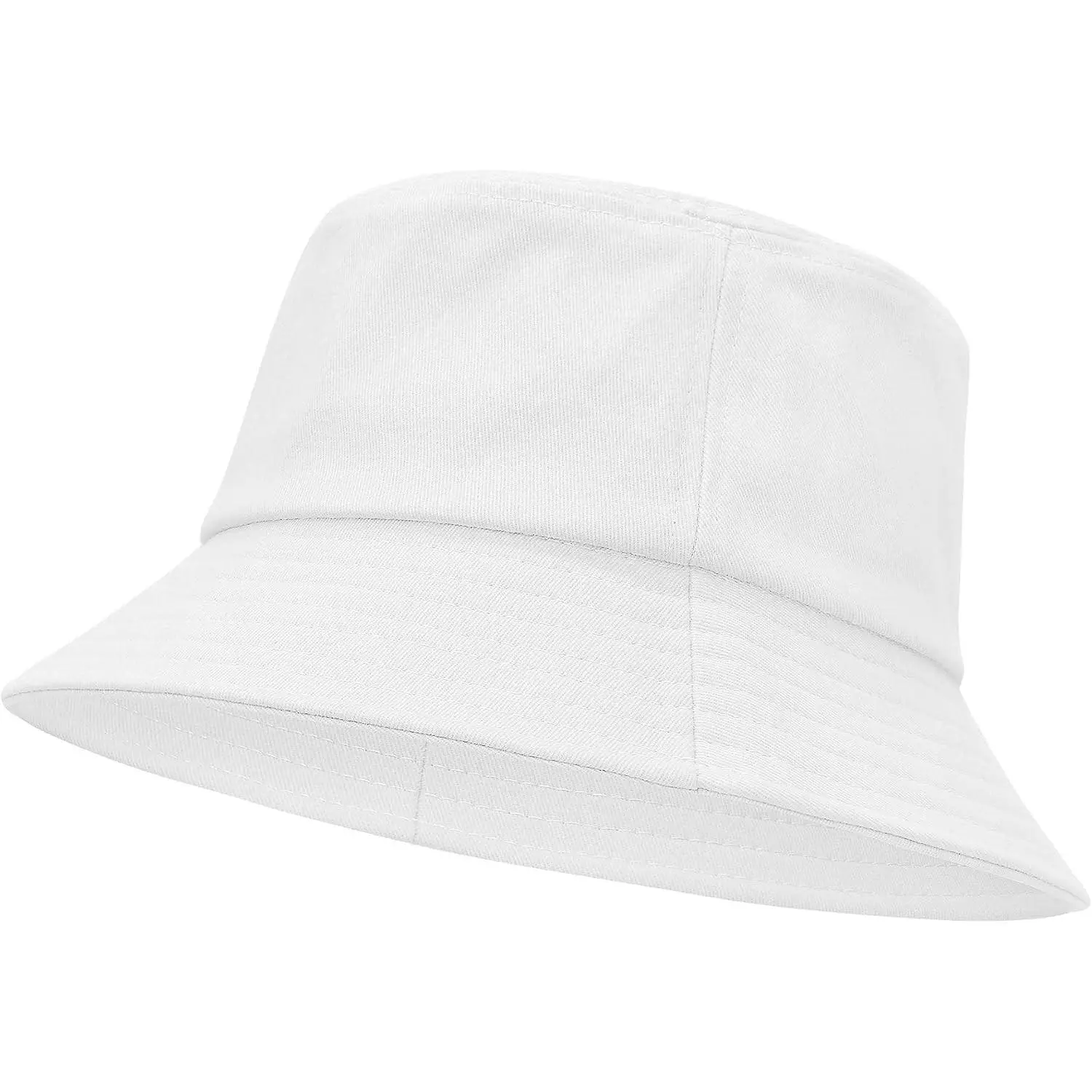 100% Cotton Bucket Hat for Women Men, Packable Sun Protection Beach Hat, Breathable Outdoor Cap