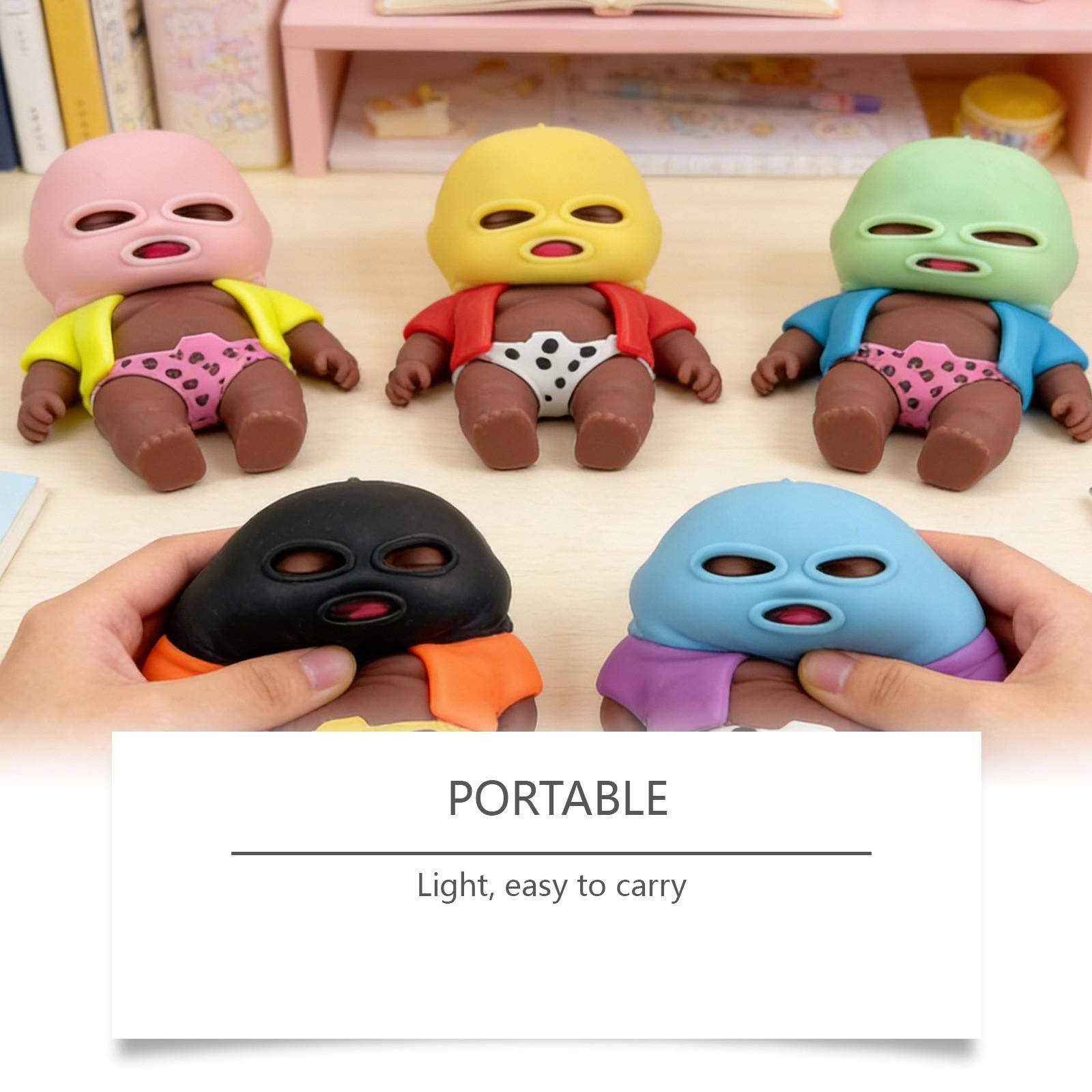 Trendy Silicone Mask Doll Model, Fun Street Style Stress Relief Toy, Washable Tpr Art Doll, Ideal Gift for Adults and Collectors weighted plush rare Cartoon Gorilla Backpack Whale Shark Kawaii Large Fat Cat surprise Removable Recording Teddy Bear