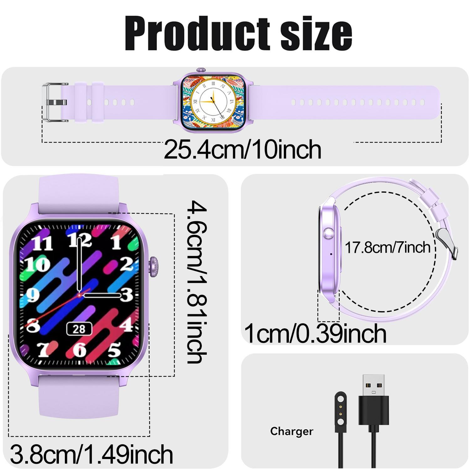 Multifunctional Smart Watch, Fashion Digital Watch with Multi-Sport Modes & Phone Call, Sports Watch for Women & Men
