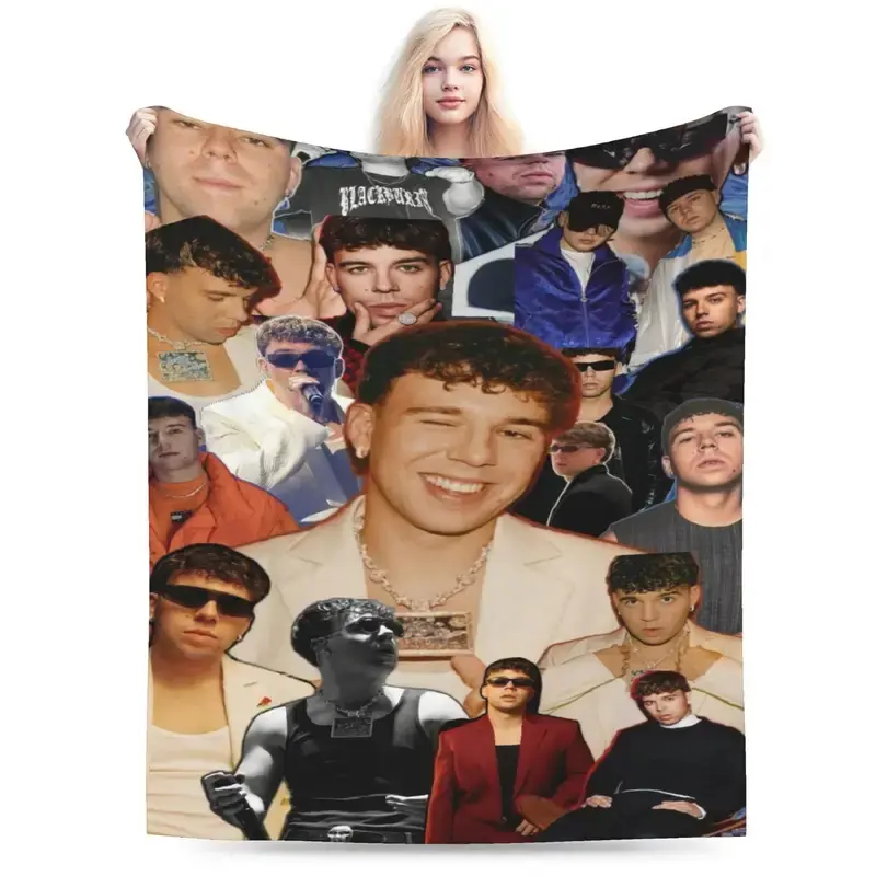 Rapper Quevedo Graphic Blanket  Decorative Flannel Throw Blanket For Home Decor Warm Soft Custom Quality Bedspread Gift