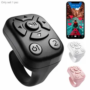 TikTok Scrolling Ring, Wireless Remote Control for Phone Video Scrolling, Page Turner for iPhone Android, Camera Shutter for Selfies, Short Videos, Music and E-Books