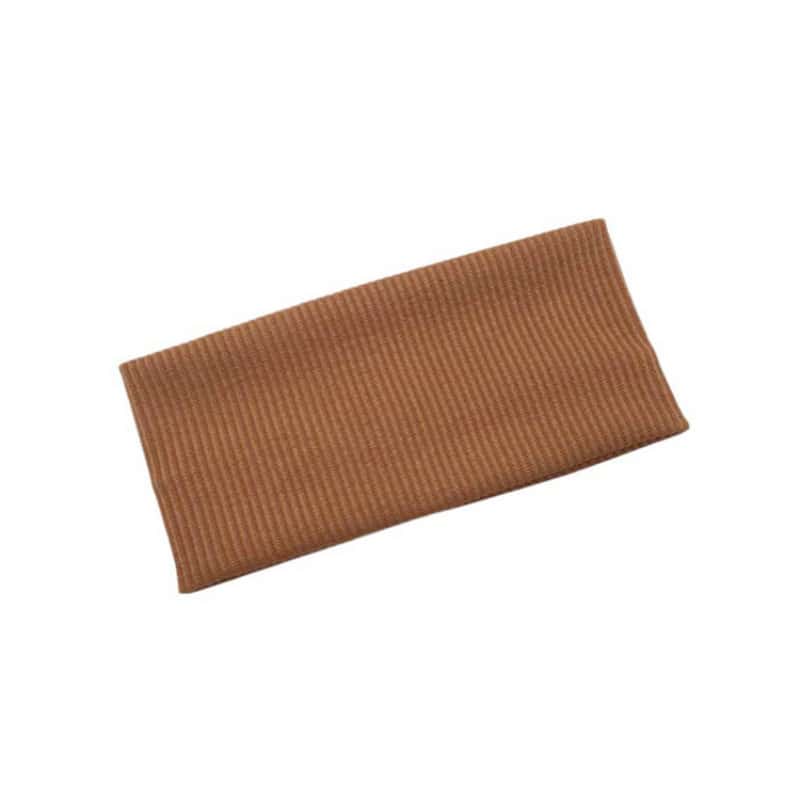 5Pcs Women's Ribbed Workout Headbands - Wide Elastic Sweatbands for Yoga & Running