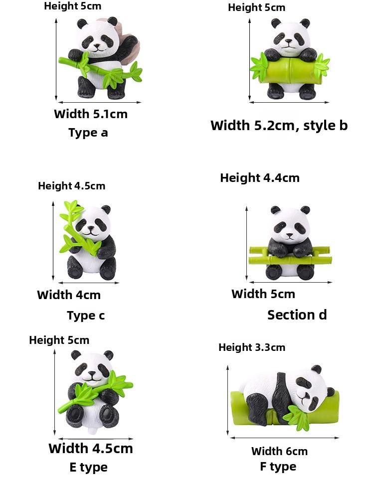 Cute and Playful Panda Miniature Succulent Landscape