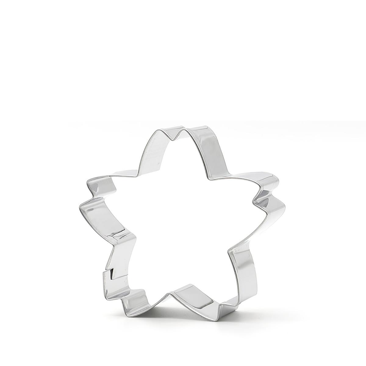 Flower-shaped, Cherry Blossom Design Stainless Steel Cookie Cutter, Easy to Release, Perfect for Home Baking and Dessert Shops to Easily Bread and . Suitable for Both Clay and Baking, Ideal for Wedding/Valentine's Day/birthday Party Baking