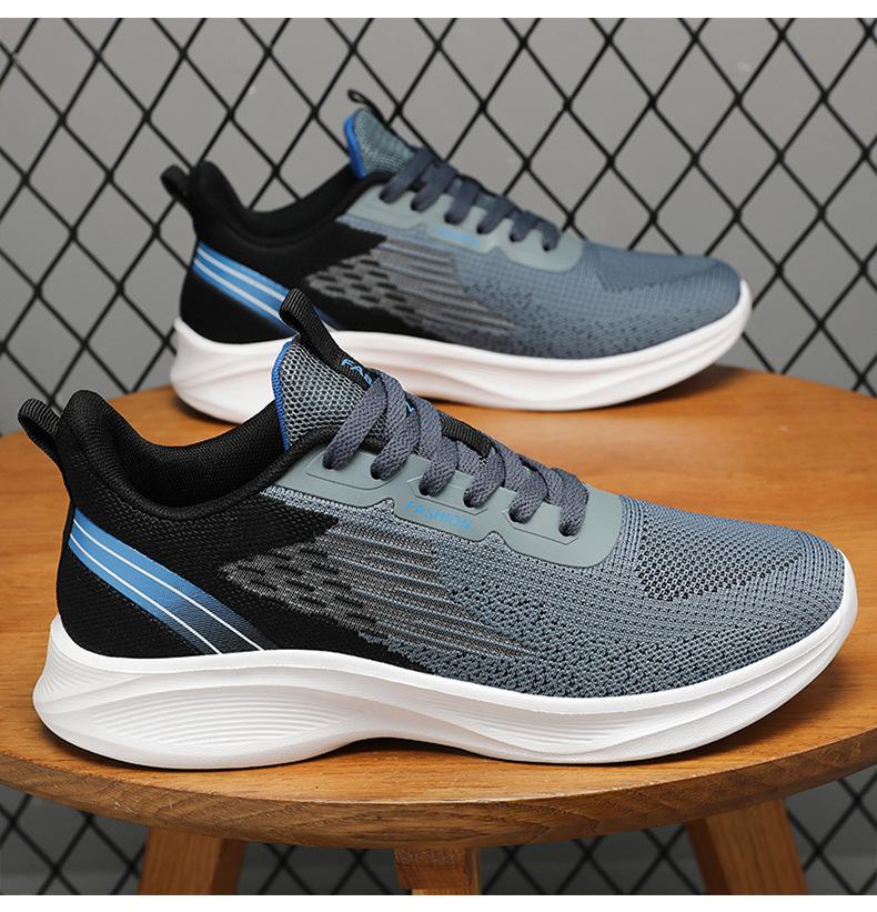 2026 Men's Sports Shoes, Men's Summer Breathable Lace-Up Running Shoes, Popular Fashionable Men's Sneakers